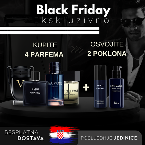 Kupite 1, Dobijte 4: Invictus + Bleu de Chanel + Sauvage + La Nuit de L’Homme + 2 Ekskluzivna Poklona